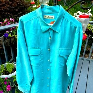 Tommy Bahama z linen Silk Blend Shirt large